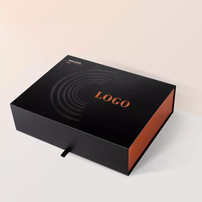 Custom Logo Wig Packaging Box Black Magnetic