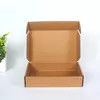 Custom Logo Corrugated Mailer Box Tuck Top Recycled Kraft Paper Coated