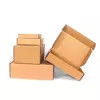 Custom Logo Corrugated Mailer Box Tuck Top Recycled Kraft Paper Coated