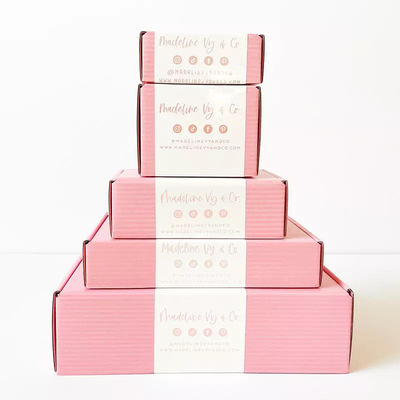 Free Sample Custom Logo  Cosmetic Corrugated Packaging Mailer Box