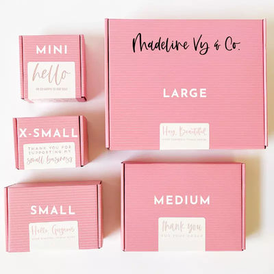 Free Sample Custom Logo  Cosmetic Corrugated Packaging Mailer Box