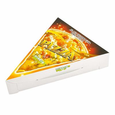 Triangle Shape Pizza Packaging Box Color Printing Kraft Corrugated