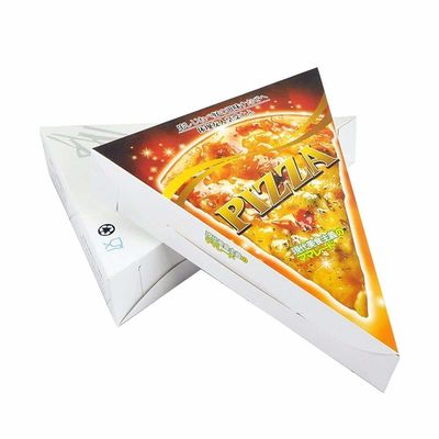 Triangle Shape Pizza Packaging Box Color Printing Kraft Corrugated