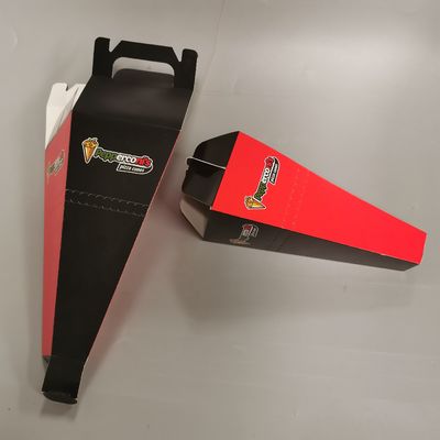 Custom Disposable Pizza Cone Box Take Away Fast Food Packaging Box