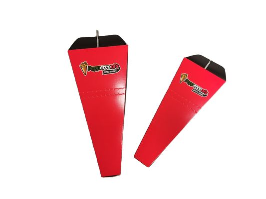 Custom Disposable Pizza Cone Box Take Away Fast Food Packaging Box