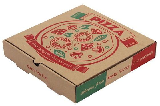 Glossy Lamination Pizza Packaging Box Square Printed Pizza Boxes