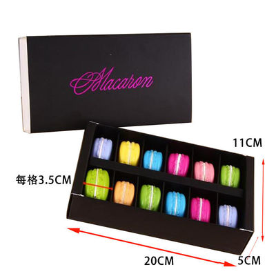 Custom Biodegradable Macaron Packaging Box For Bakery Shop