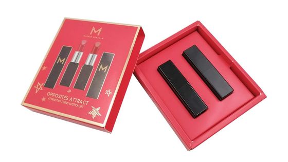 Lipstick Lipgloss Cosmetic Packaging Box Embossing Glossy Lamination