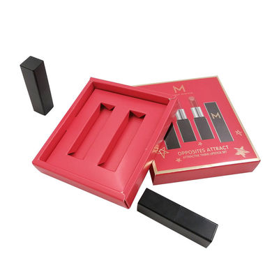 Lipstick Lipgloss Cosmetic Packaging Box Embossing Glossy Lamination