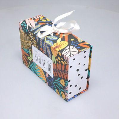Swimwear Dress Pants Garment Packaging Box With Ribbon And Satin