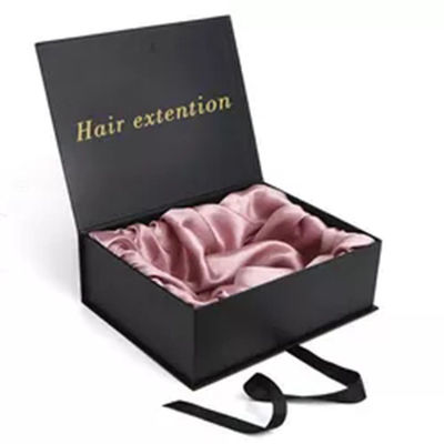 Hair Extension Wig Luxury Black Gift Box