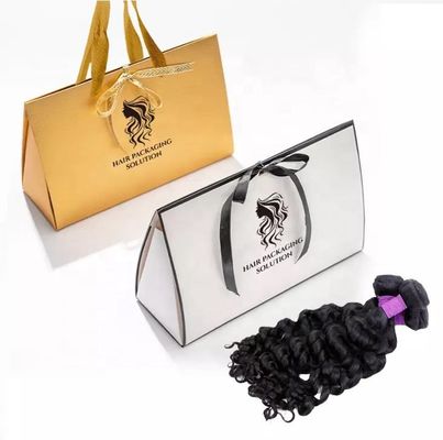 Handbag Shape Packaging Boxes For Wigs Luxury glossy lamination