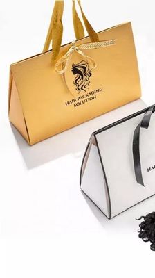 Handbag Shape Packaging Boxes For Wigs Luxury glossy lamination