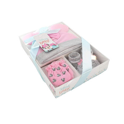 clear Window Custom Luxury Gift Boxes for Baby Blanket Bibs Kids