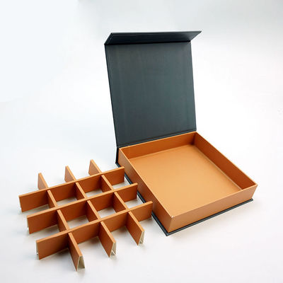 Kraft Paper Custom Gift Packaging Magnet Gift Box with # Shape Paper Grille