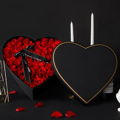 Big Heart Shape Custom Gift Packaging For Rose Flowers Florist