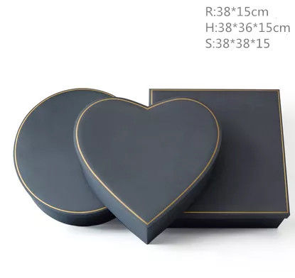 Big Heart Shape Custom Gift Packaging For Rose Flowers Florist
