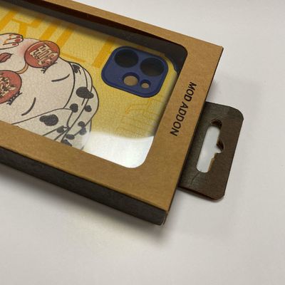 Biodegradable Kraft Paper Packaging Box For IPhone Cases Android Phone Case