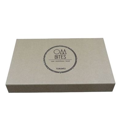Kraft Paper Cookie Box Packaging With Cushion Pads For Divider Insert Chocolate
