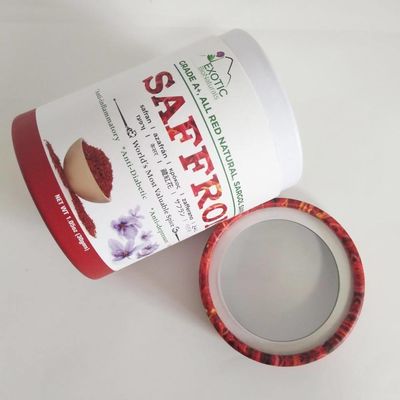 Cylinder Kraft Paper Packaging Box With Transparent Window