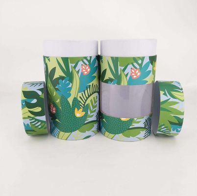Cylinder Kraft Paper Packaging Box With Transparent Window