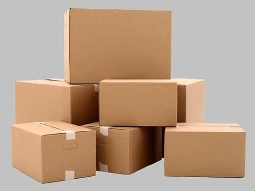 Brown Kraft E Flute Corrugated Box Customized Printing Logo