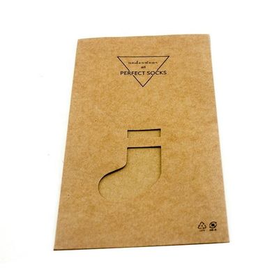 Brown Kraft Paper Packaging Box OEM Socks Gift Box