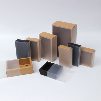 Plastic Sliding Sleeve Foldable Drawer Boxes Custom Printing For Socks
