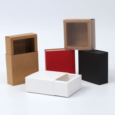 Plastic Sliding Sleeve Foldable Drawer Boxes Custom Printing For Socks