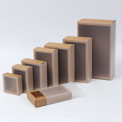 Plastic Sliding Sleeve Foldable Drawer Boxes Custom Printing For Socks