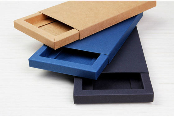 Slidable Small Kraft Paper Boxes For IPhone Android Mobile Phone Case