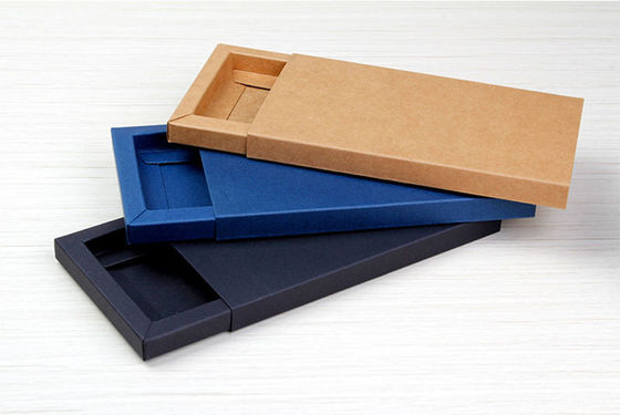 Slidable Small Kraft Paper Boxes For IPhone Android Mobile Phone Case