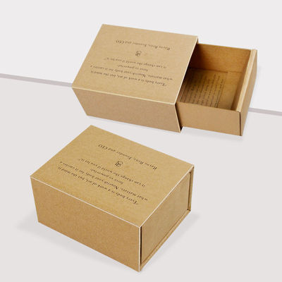 Cardboard Brown Kraft Paper Box Custom Printing Packaging for Soap