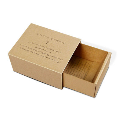 Cardboard Brown Kraft Paper Box Custom Printing Packaging for Soap