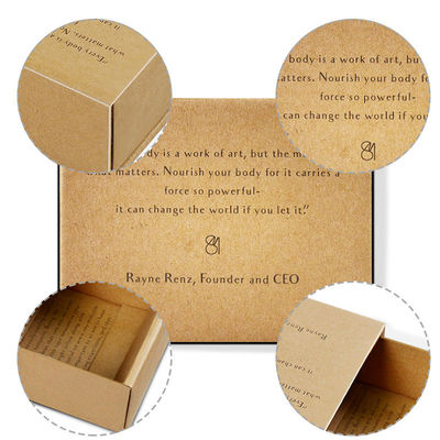 Cardboard Brown Kraft Paper Box Custom Printing Packaging for Soap