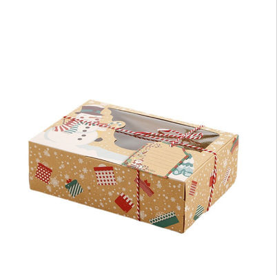Human Shaped Kraft Cardboard Gift Boxes For Christmas Gingerbread