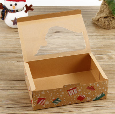 Human Shaped Kraft Cardboard Gift Boxes For Christmas Gingerbread