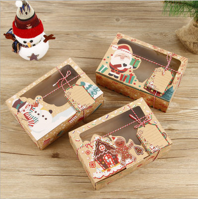 Human Shaped Kraft Cardboard Gift Boxes For Christmas Gingerbread