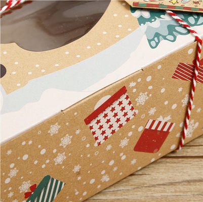 Human Shaped Kraft Cardboard Gift Boxes For Christmas Gingerbread