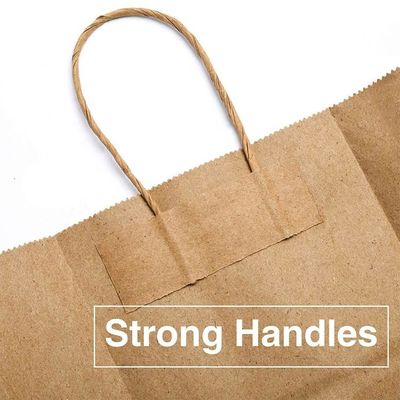 Recyclable Eco Friendly Brown Paper Gift Bags