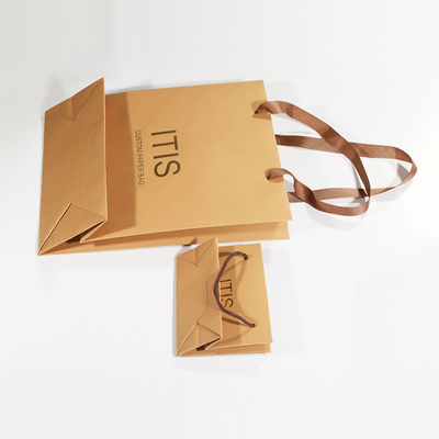 Printing Kraft Paper Recyclable Gift Bags For Bread Coffee Sundries