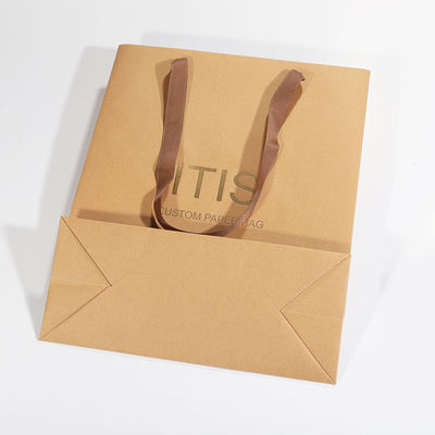 Printing Kraft Paper Recyclable Gift Bags For Bread Coffee Sundries