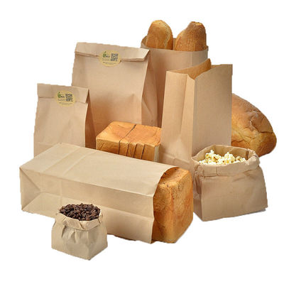 Custom Printing Takeaway Paper Bags Food Grade For Grocery