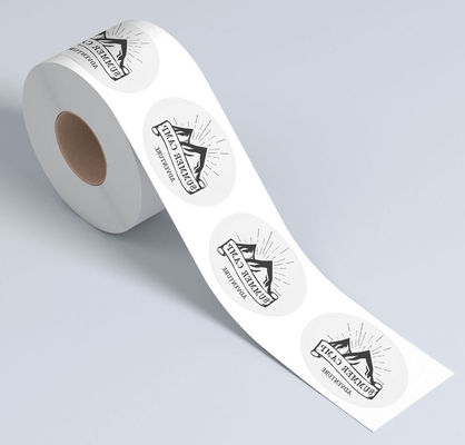OEM Custom Offset Printing Stickers Gold Foil Round Sticker Roll