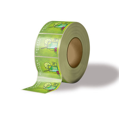 OEM Custom Offset Printing Stickers Gold Foil Round Sticker Roll