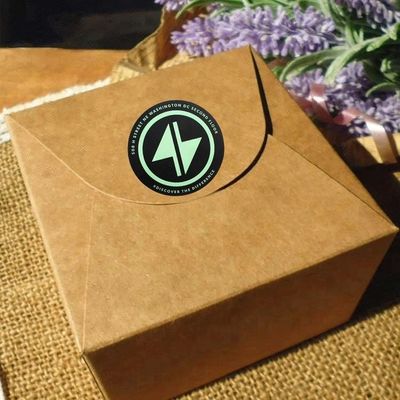 Gold Foil Logo Round Roll Labels