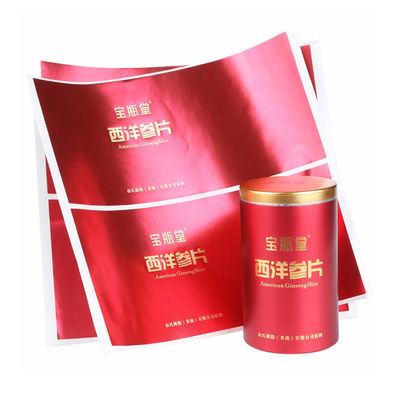 Customized Offset Printing Vinyl Stickers Roll For Food Container