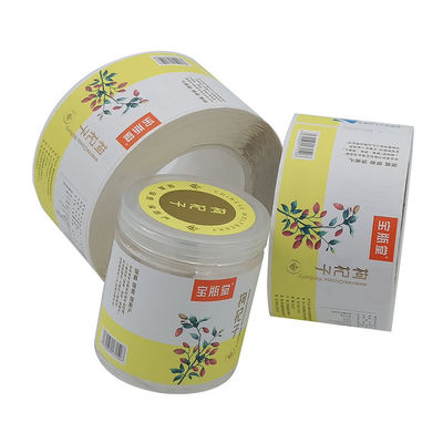 Customized Offset Printing Vinyl Stickers Roll For Food Container