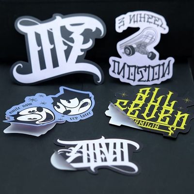 Thank You Waterproof Custom Vinyl Stickers Self Adhesive Round