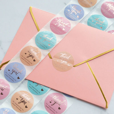 Customized Offset Printing Stickers Thank You For Supporting My Small Business